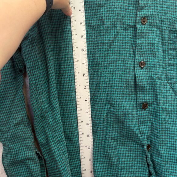 Vintage Northwest Green and Black Plaid Flannel Shirt Men’s L - Picture 6 of 6